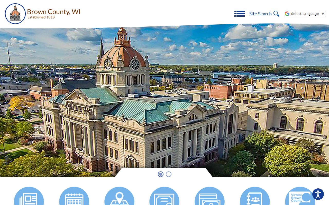 Brown County criminal court case Clerk of Courts service page