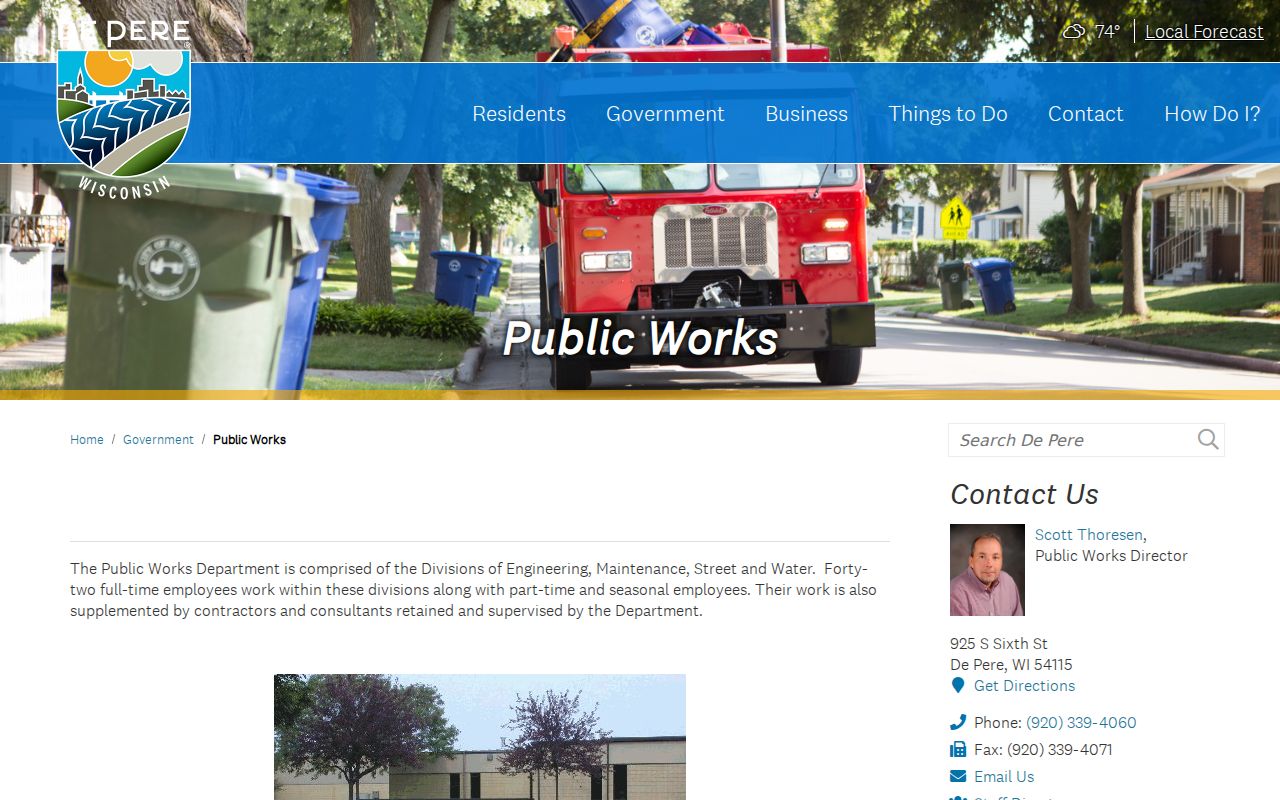 De Pere Brown County criminal records police department source
